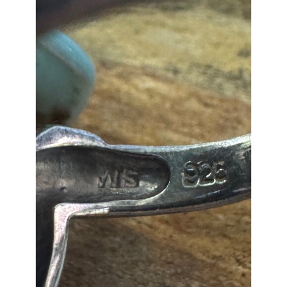 Vintage Sterling Silver Ring With Black Onyx Gemstone And Marcasite Accents 8.85 - Picture 8 of 9